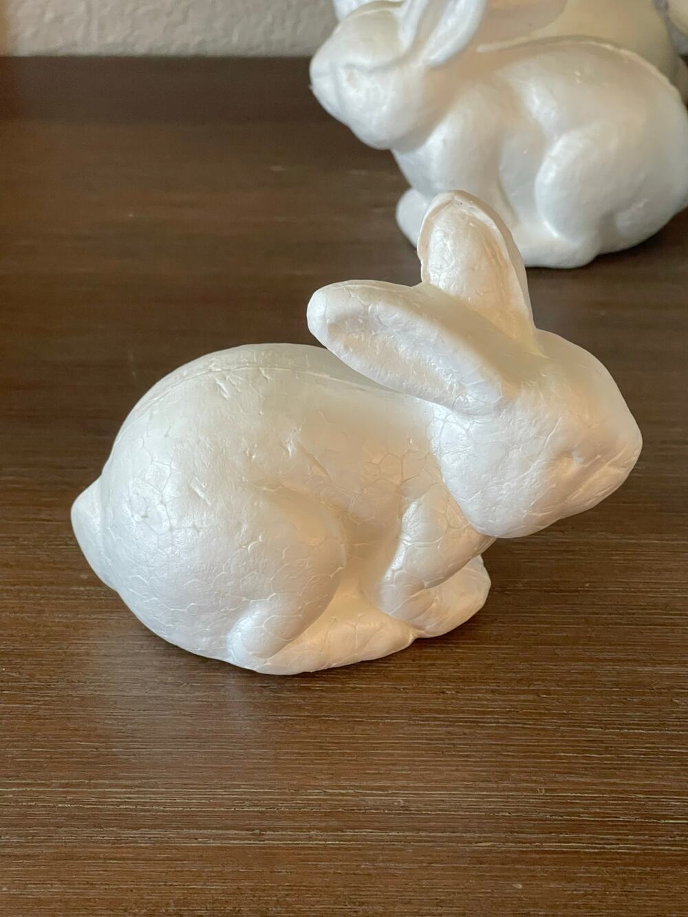 Set of 10 Styrofoam Easter Bunnies Rabbits